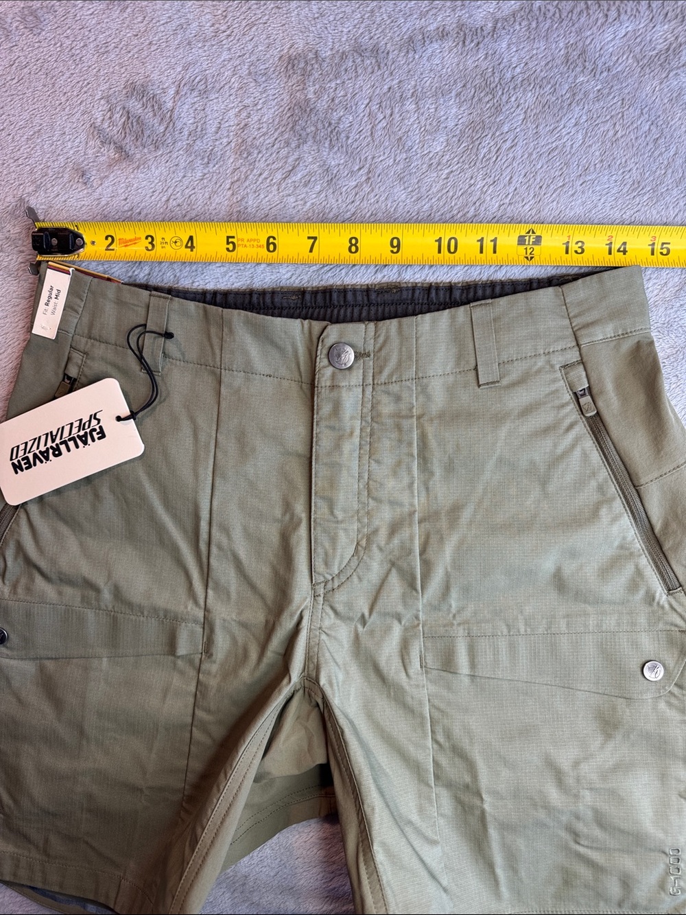 NWT Fjällräven Specialized S/F Rider’s Hybrid Shorts Green Size 29" - Picture 10 of 13